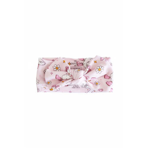 Silly Goose Knit Large Bow Headwrap | Pink