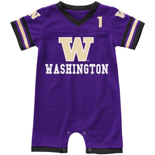 Washington Huskies Colosseum Newborn & Infant Bumpo Football Logo Romper - Purple