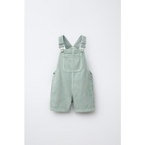 TWILL POCKET SHORTS OVERALLS - Blue | ZARA United States