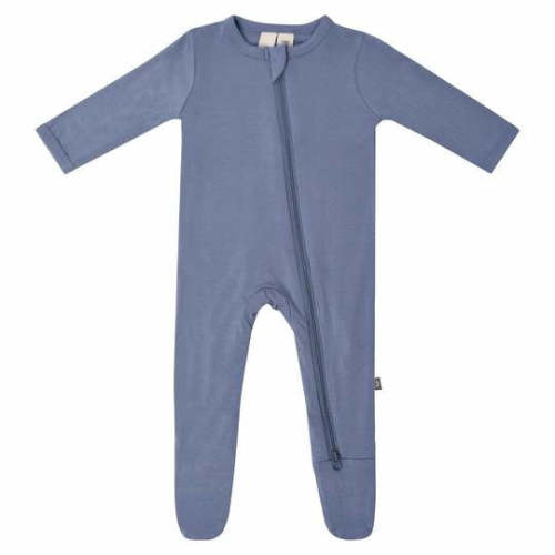 Kyte Baby Bamboo Zippered Footie - Slate – zukababy