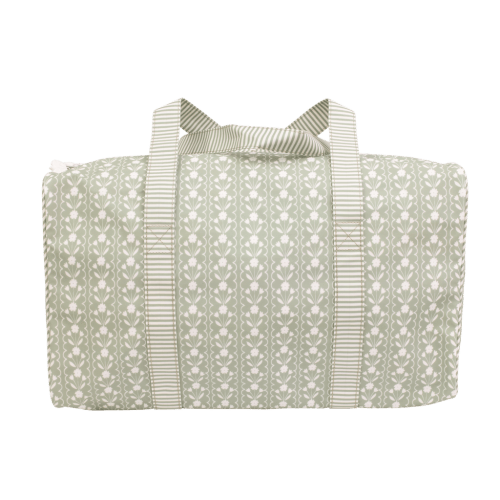 The Duffle Bag in Sage Floral