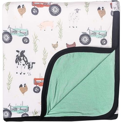 Jo Three-Layer Baby Quilt: Soft Toddler Blanket for Boys, Cozy and Breathable | Newborn Baby Quilt | 46x46 Premium Polyester/Rayon