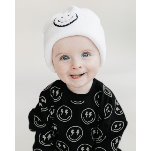 Smiley Beanie | White