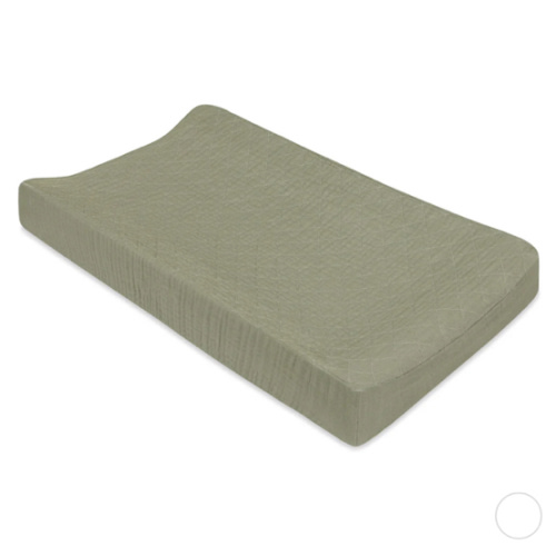 Babyletto Quilted Changing Pad Cover In GOTS Certified Organic Muslin Cotton | Modern Nursery™