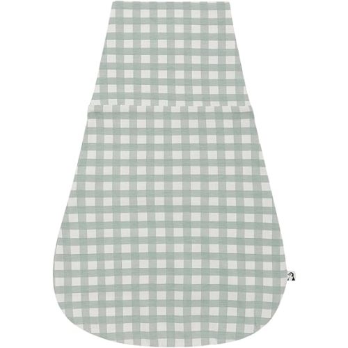 Konny Newborn Swaddle Pouch | Soft & Breathable Baby Sleepwear(0-3 Months) | Swaddles for Newborns, Nursery Swaddling Blankets (Sage Gingham)