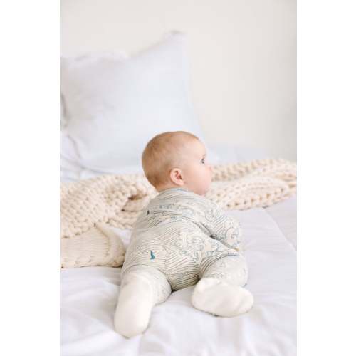 Walking on Water PJ Footed Onesie Ribbed Cotton-Bamboo Blend – Holy Pals