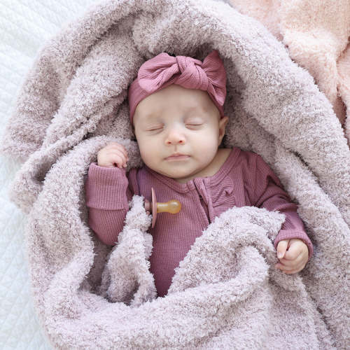 CuddleLane™ Luxe Blankets in Dusty Purple | Caden Lane