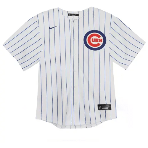 Toddler Chicago Cubs White Blank Home Game Jersey | Size 3T