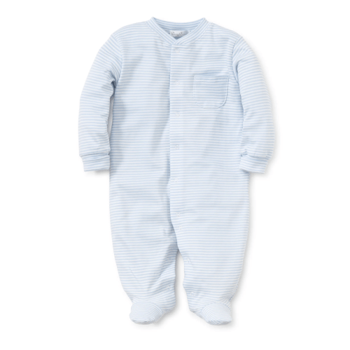 Kissy Kissy Pima Cotton Striped Baby Footie Pajamas Size 0-3M