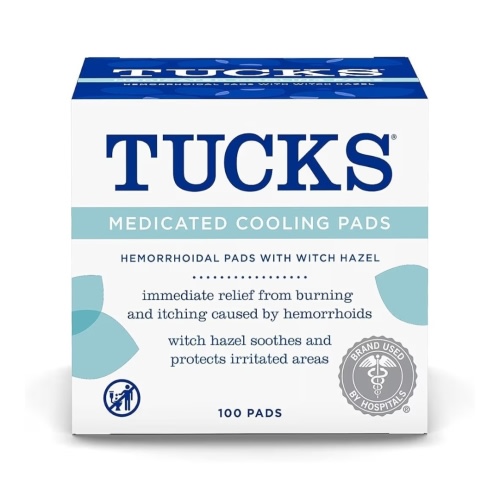 Tucks Medicated Cooling Hemorrhoidal Pads, 100 CT - CVS Pharmacy