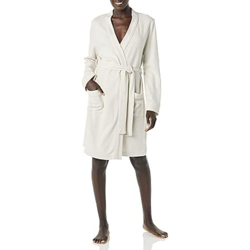 Amazon Essentials Women's Lightweight Waffle Mid-Length Robe (Available in Plus Size)