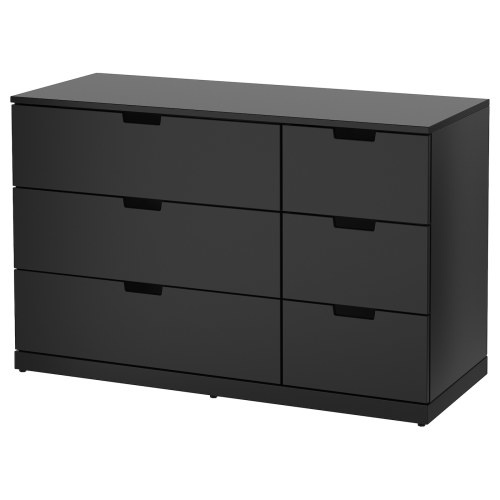 NORDLI 6-drawer dresser - anthracite 47 1/4x29 7/8 "