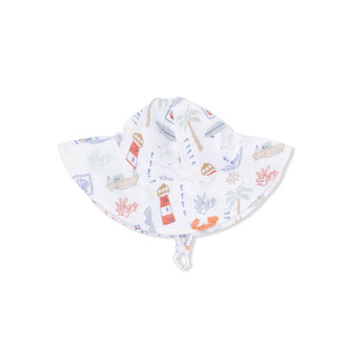 Muslin Wide Brim Sunhat, Club Mediterranean