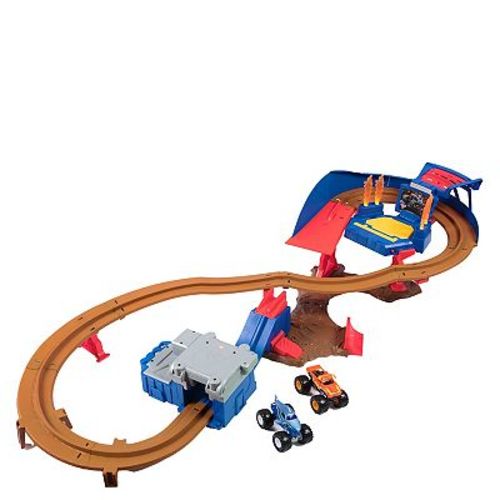 Monster Jam Megalodon & El Toro Loco Supercharge Speedway Playset