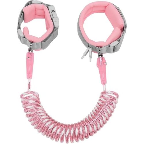 Dr.meter Kids Leash for Toddler, Reflective Anti Lost Wrist Link with Key & Lock, 8.2ft Safety Wristband Child Walking Harness for Supermarket Mall Airport Amusement Park Zoo Outdoor