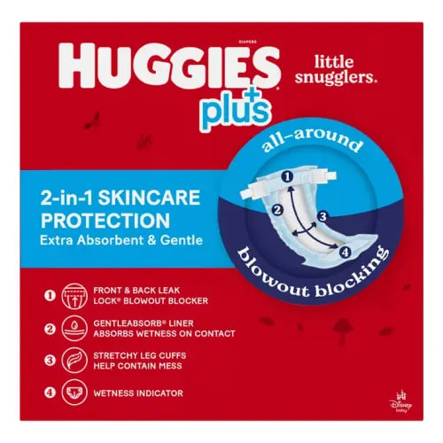 Huggies Plus Diapers Sizes 1 - 2