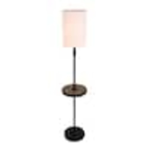 Pia Ricco 57 in. Black Tray Standard Table Floor Lamp 1JAY-60011