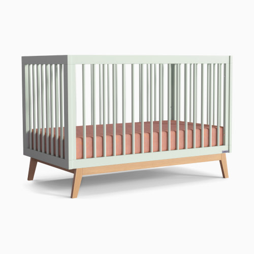 dadada Soho 3-in-1 Convertible Crib - Sage/Natural