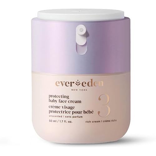 Evereden Protecting Baby Face Cream (1.7 fl. oz.): No.3 Rich Baby Cream - Nourishing Infant Face Moisturizer for Ultra-Dry Skin and Cold, Dry Climates - Safe and Vegan Ingredients - Fragrance-Free