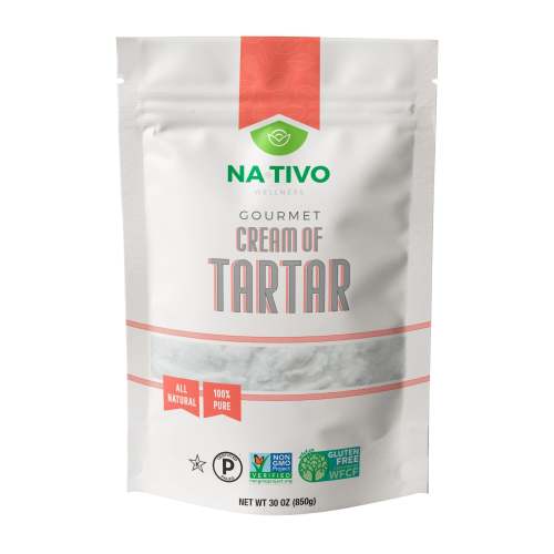 Nativo Gourmet Cream of Tartar 30 oz - Food Grade, Gluten Free, Keto & Paleo Friendly - Non GMO | Buy Now with Express International Delivery | GoSupps.com