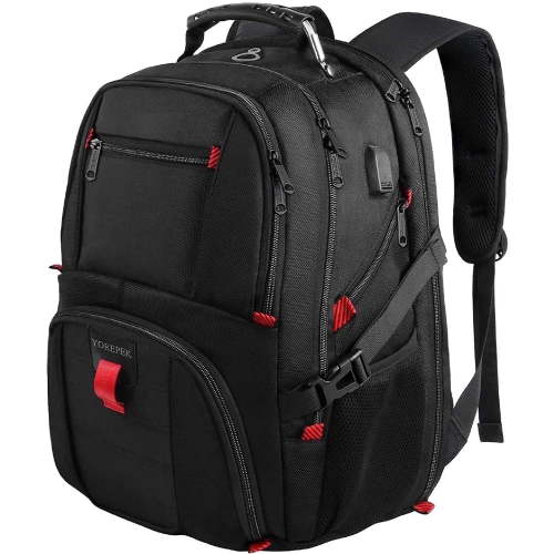 Yorepek 18.4 inch Laptop Backpack with USB Charger Port, TSA Friendly Carry on Backpack