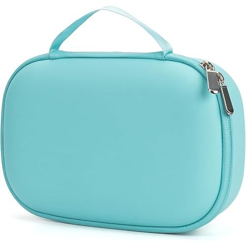 Wearable Breast Pumps Carrying Case, Hard Shell Breast Pump Bag with Waterproof Removable Tray, Breast Pump Storage Bag Compatible with Most of Wearable Breast Pumps (Teal)