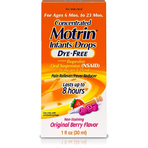 Infants' Motrin Concentrated Liquid Medicine Drops with Ibuprofen, Berry, 1 fl. oz
