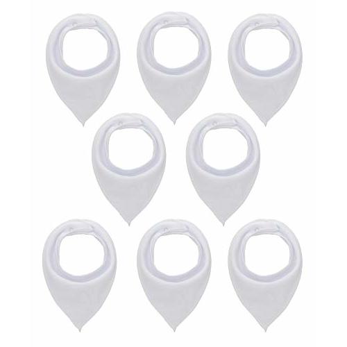 Maiwa Cotton Bandana Drool Bibs for Baby Girl Boys for Drooling and Teething for 8 Pack
