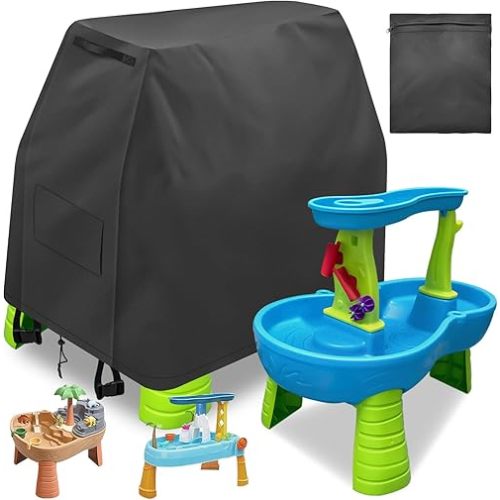 Kids Water Table Cover for Step2 Rain Showers Water Table Accessories, Outdoor Toys Waterproof Sunshade Dust Cover for Toddlers 1-3 Outdside Step 2 Watertable Toys for Kids Ages 3-5