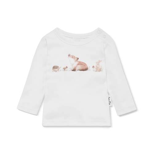 Fox & Friends Print Long Sleeve Top