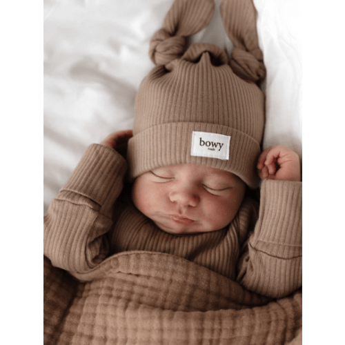 Double Knot Beanie - Chocolate