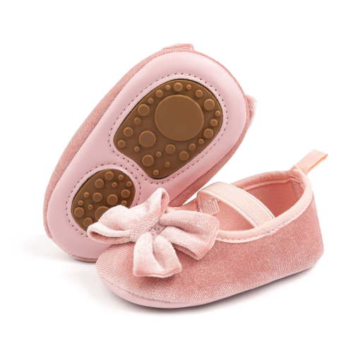 HsdsBebe Baby Girls Dress Shoes Infant Mary Jane Bowknot Soft Sole Shoes for Newborn First Walker