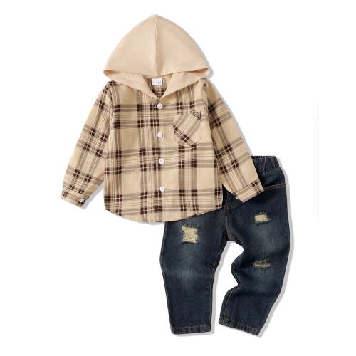 Toddler Baby Boy Clothes Fall Winter Boy Outfits Sweatshirt Denim Jeans Pants Set Baby Boy 12 18 Months Clothes