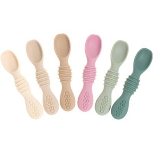 Toddler Spoons Self Feeding Spoons - 6+ Months Spoons First Stage Led Weaning BPA Free Teething Spoons