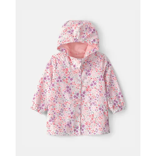 Baby Girl Floral Raincoat - Pink | Carter's