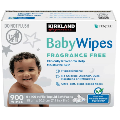 Kirkland Signature Baby Wipes Fragrance Free, 900-count | Costco