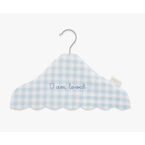 Children's Hanger - Blue Gingham
