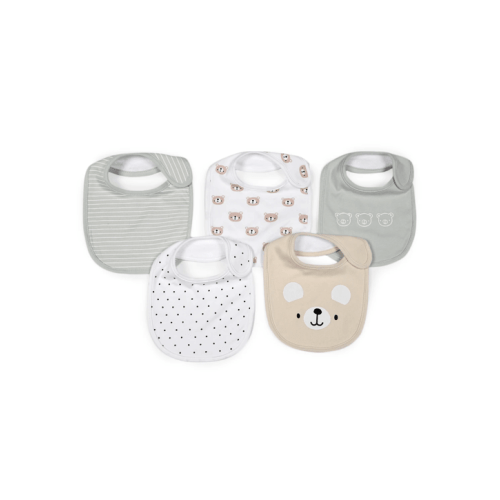 5 Pack Bibs - Bear