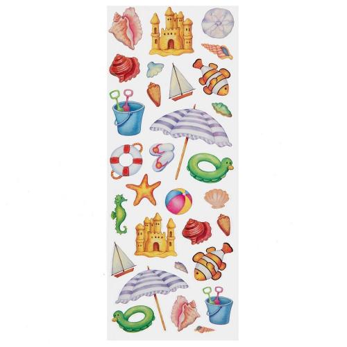 Beach Glitter Stickers