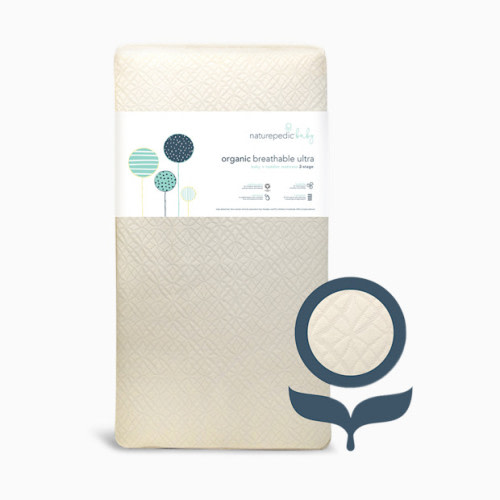 Naturepedic Organic Ultra Breathable Innerspring 2-Stage Baby Crib & Toddler Mattress