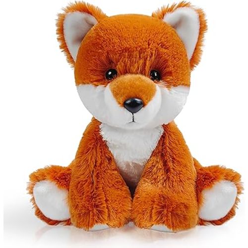 Fox Stuffed Animal Toy, Soft Huggable Fox Plush Toys for Kids, Cute Animal Gift for Boys Girls and Toy for 1-3 Toddlers -8.5 Inch