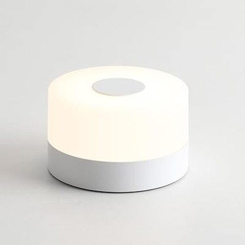 JUSHENG Baby Night Lights for Nursery, 3 Color Temperature Selectable & Dimmable, Rechargeable LED Bedside Lamps Touch Light for Nightstand, Breastfeeding, Nighttime Diaper Changes, White
