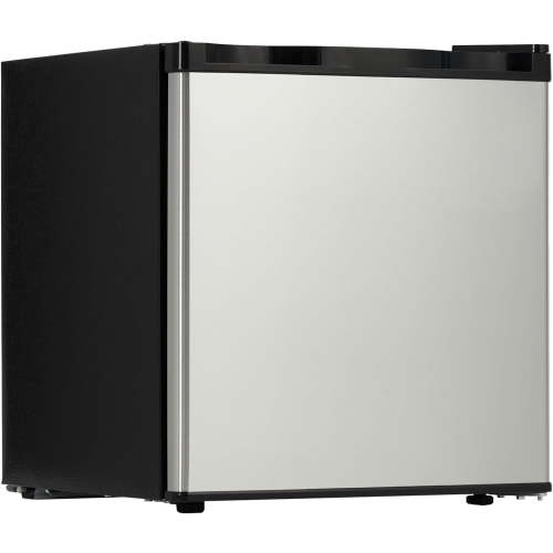 1.6 Cu.Ft Mini Fridge with Freezer, Compact Refrigerator with Single Stainless steel Door, Adjustable Thermostat, Mini Refrigerator for Kichten, Apartment, Bedroom, Office
