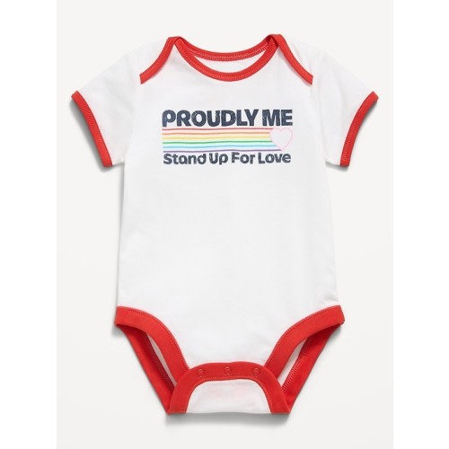Short-Sleeve Unisex Graphic Bodysuit for Baby