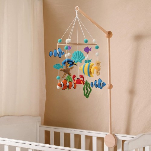 A Colorful Ocean Baby mobile for nursery for an under the sea theme