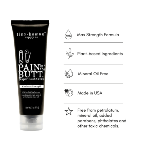 tiny human: Pain in The Butt MAX Diaper Rash Cream 3oz