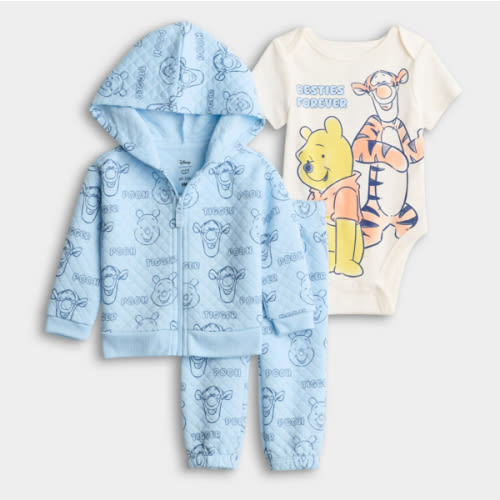 Baby Jumping Beans® Winnie the Pooh 3-pc. Quilted Hoodie, Pants & Bodysuit Set