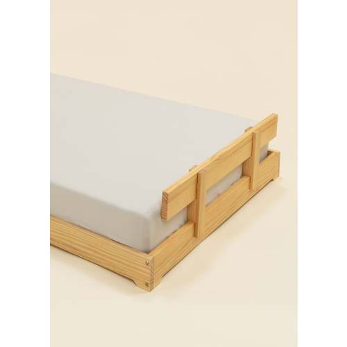 Wooden Bed Frame Rail - Natural Wood