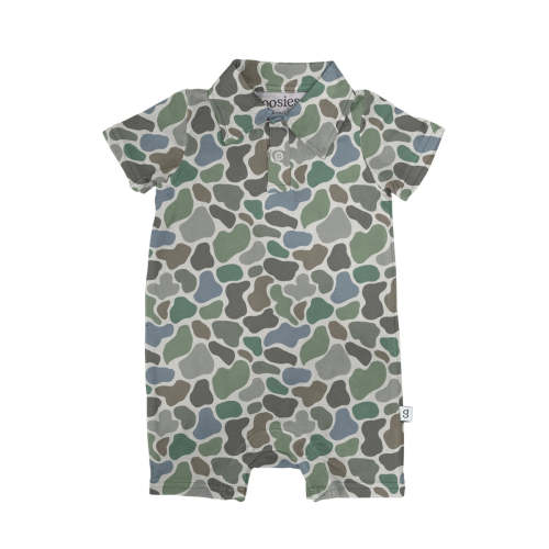Retro Camo Bamboo Shortie Romper – Little Buffalo Creek Co.