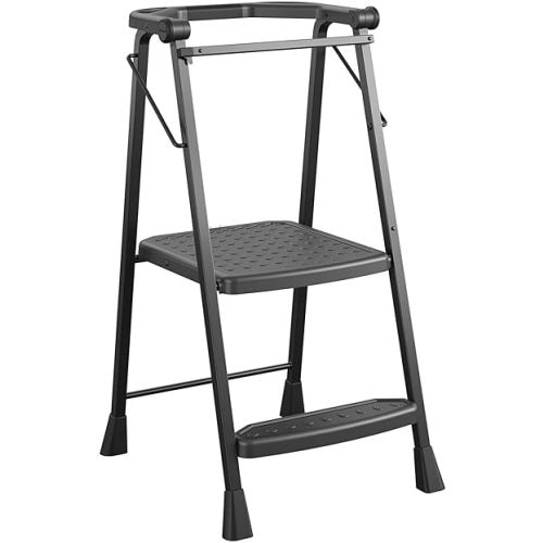 COSCO 2-Step Kitchen Stepper™ Adult Folding Step Stool, Kids Folding (Steel/Resin)